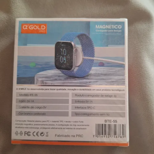 Carregador por inducao para relogio