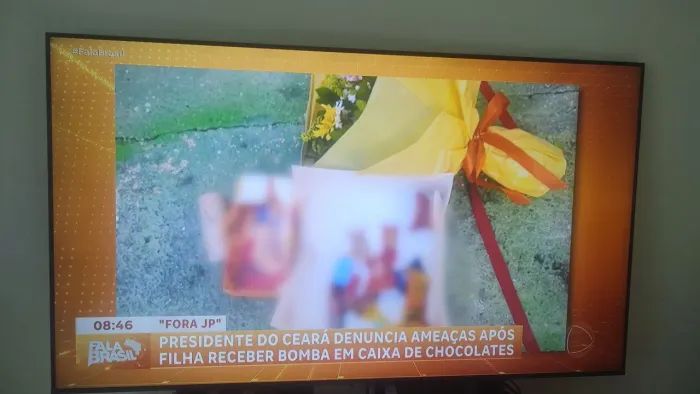Tv 55 Samsung 4k pequena Lina na tela 