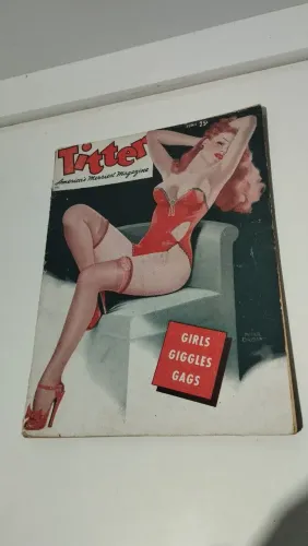 Revista Vintage Pin-up/Titter America's Merriest Magazine (Volume 3 Número 6)R$:500 Reais