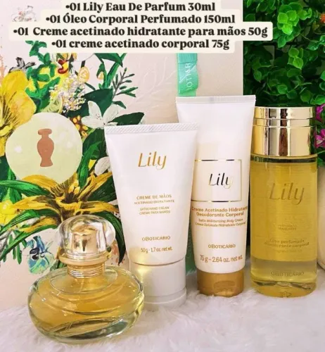 Presente Lily. Kit Boticário. Original e lacrado. Faço entregas.