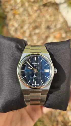 Relógio Tissot PRX Powermatic 80 35mm azul ref. T137.207.11.041.00 usado