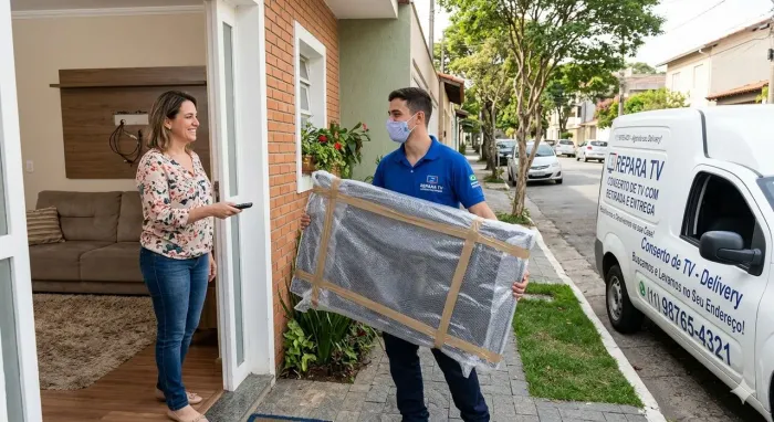 Conserto de TV com Retirada e Entrega em Casa - Praticidade Total!