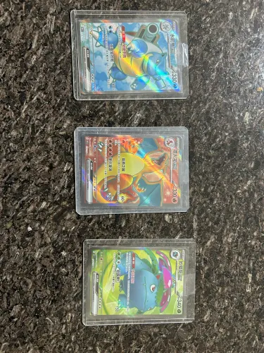Charizard + Blastoise + Venusaur CHINÊS
