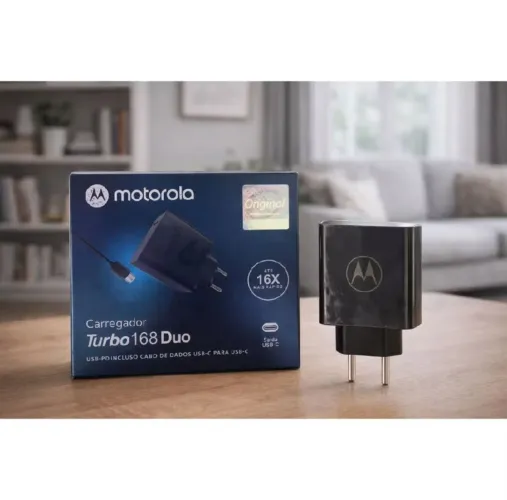 Carregador original turbo Power Motorola 