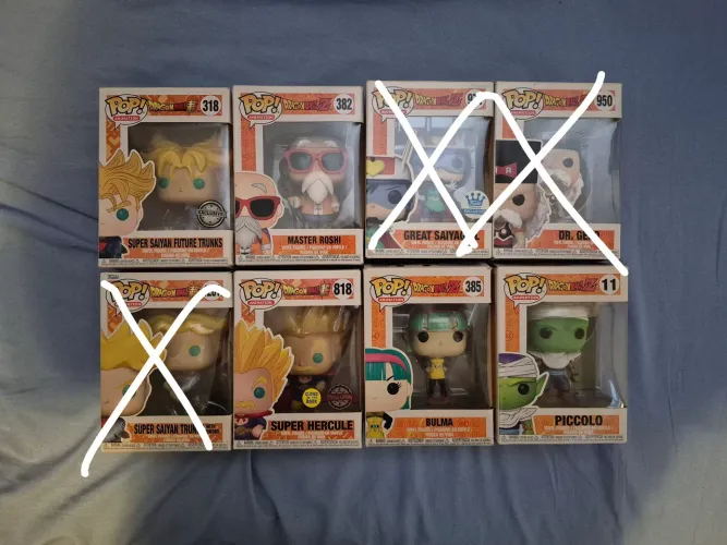 Funko Dragon ball original R70,00 cada