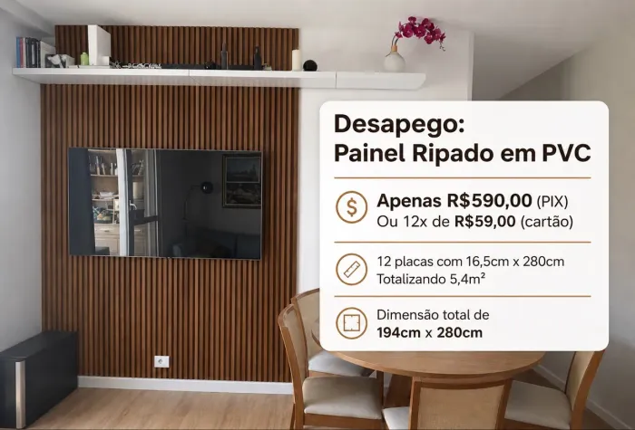 Painel Ripado PVC