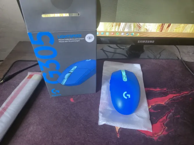 Mouse Gamer Sem Fio Logitech G305 - Azul (Novo na Caixa)