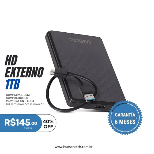 HD Externo 1 TB 1000GB