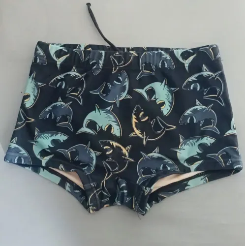 Sunga Boxer infantil azul marinho Tam 8 anos