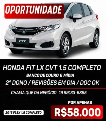 Honda Fit LX 1.5 Flexone 16V 5P Aut. 2015