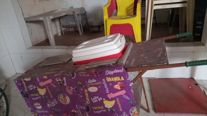 Carrocinha pra Açaí de inox adesivada!!