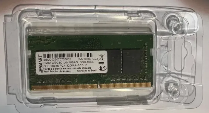 Memoria 8 Gb DDR 4, 3200 Mhz Notebook (Smart)