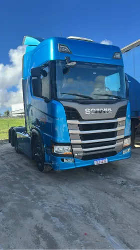 Scania R 450 blue fun