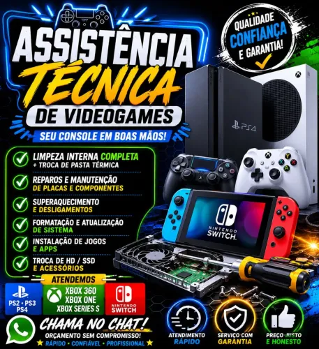 Assistência técnica de vídeo games