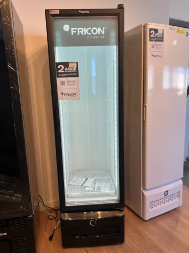 Freezer vertical expositor congelados 284L FRICON - 2 anos de garantia