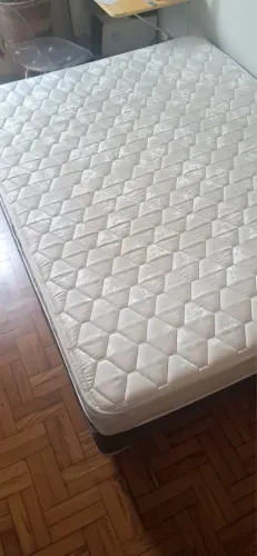 Cama box Ortobom + colchão ortopédico