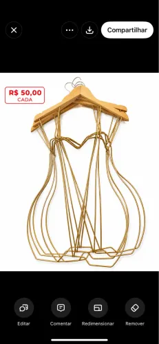 Cabydes para expor vestido conjunto etc. em loja
