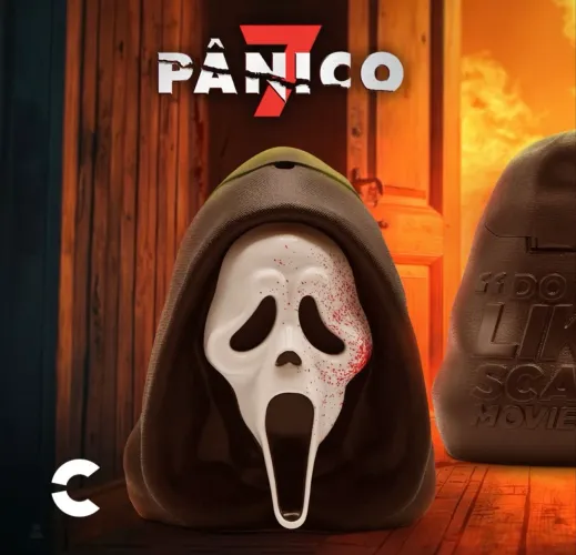 BALDE DE PIPOCA - PÂNICO 7 - GHOSTFACE - LACRADO