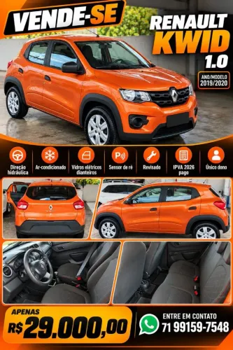 Renault Kwid Zen 1.0 Flex 12V 5P Mec. 2020