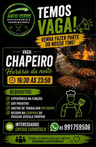 Vaga para chapeiro
