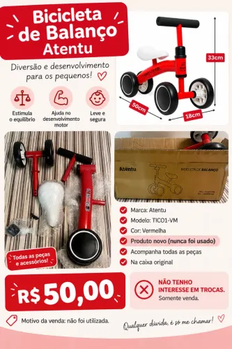 Bicicleta de balanço- Atentu