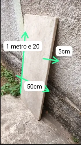 Pedra de Mármore 1,20m x 50cm