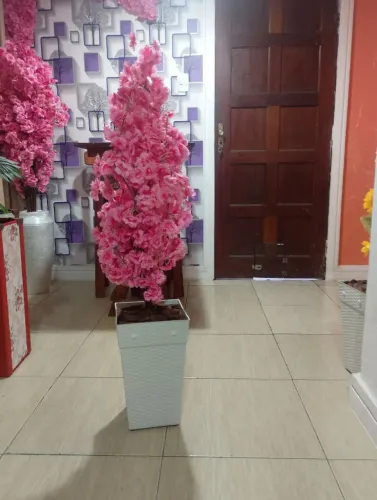 Árvore artificial cerejeira 1, 20m de altura.. completo Árvore..o vaso e enchimento