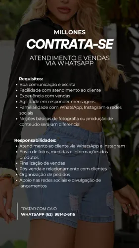 Atendente de vendas online