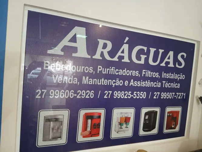 ARÁGUAS BEBEDORES E PURIFICADORES DE ÁGUA. 