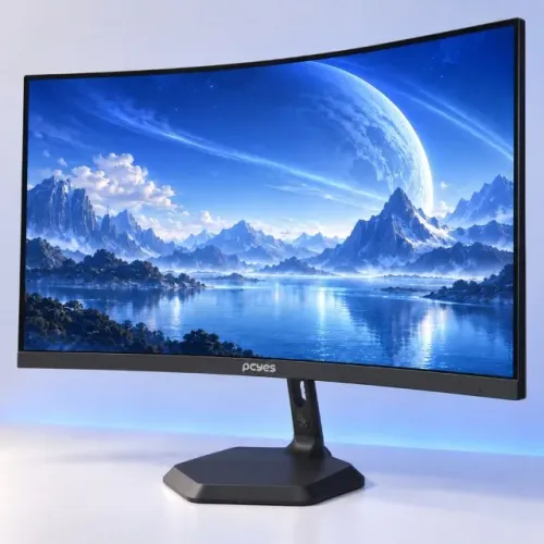 Monitor Gamer PCYes 23,8 Curvo 100Hz Full HD Preto
