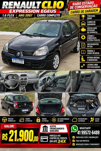 Renault Clio Sed. Privilège Hi-flex 1.6 16V 4P 2008