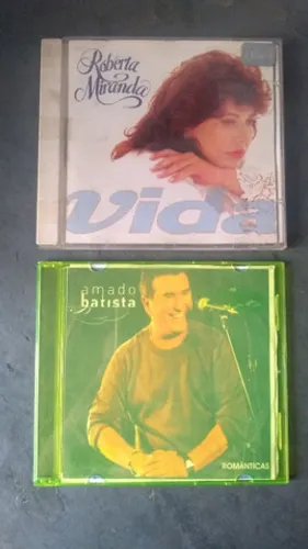 4 CD de Musica - Roberta Miranda - Amado Batista - Paula Fernandes - Roberto Carlos