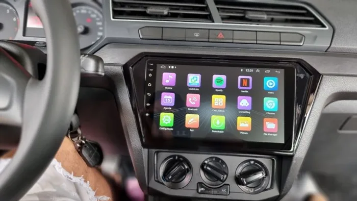 Multimídia Android Volkswagen gol g7 g9 9 polegadas 
