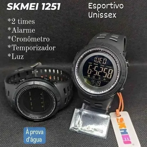 Relógio Skmei 1251 Original Masculino de Pulso Digital Esportivo Prova Dágua<br><br>