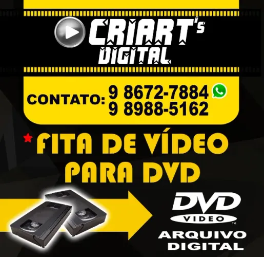 Fitas Vhs para Dvd / Arquivo digital