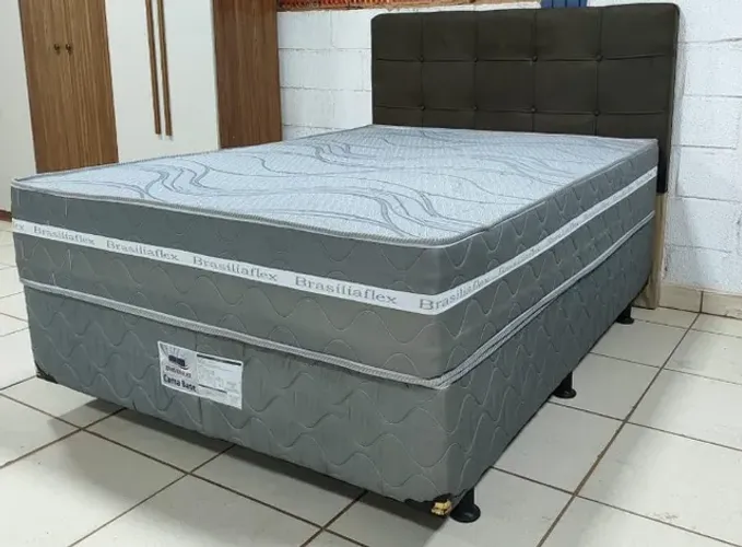 Conjunto Cama Casal Ortoflex com Cabeceira Brinde **nova embalada**
