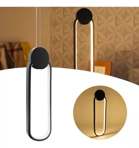 Luminária Pendente Design Moderno Oval 