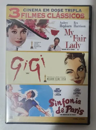 DVD My Fair Lady + Gigi + Sinfonia De Paris - 3 Filmes NOVO Lacrado