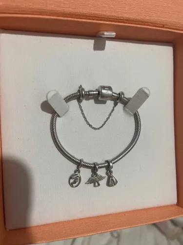 Pulseira de Prata com Pingentes - Nova