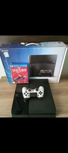 Playstation 4 fat hd 500gb controle ,1 jogo d brinde completo n a cx ac trocas ...