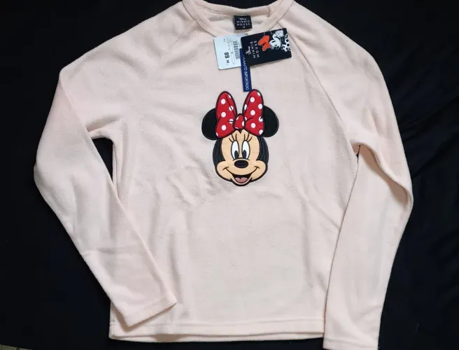 Blusa Manga Lomga Fleece Minnie Mouse