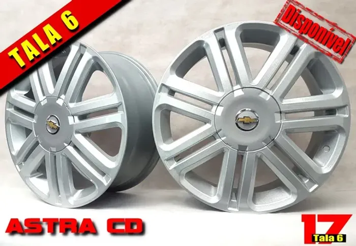 Roda aro 17 Gm Astra Cd Prata tala 6 4x100 jogo novo