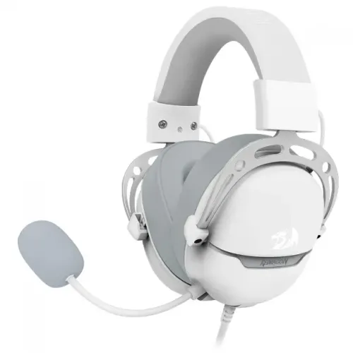 Headset Gamer Redragon Aurora USB Surround 7.1 Branco H376WG - WZetta