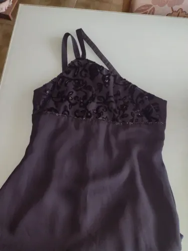 Vestido longo preto