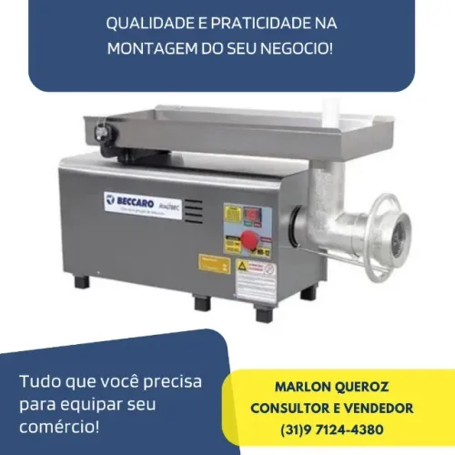 Moedor de Carne Beccaro Boca 22 Inox