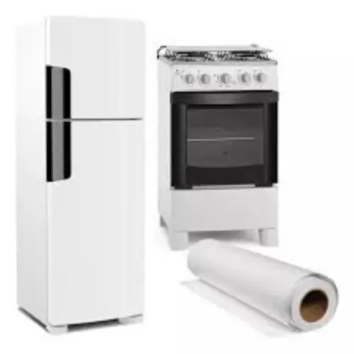 Papel de Parede Adesivo Branco Lavável p/ Cozinha Móveis 5metros x 60 centímetros de largu