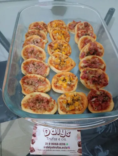 Mini pizzas $1,50 cada
