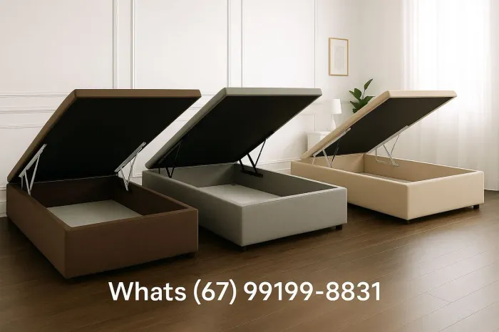 Cama Box Baú casal Design Moderno - Diversas Cores novo garantia