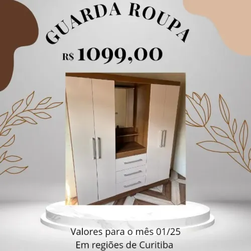Promoção Guarda Roupa com Espelho - 07/01/25