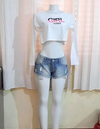 Lote shorts femininos tam 38 jeans, alfaiataria, marsala